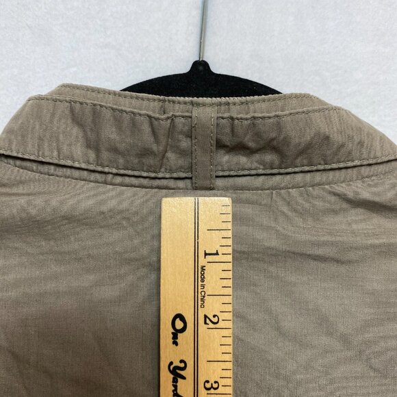 VINTAGE Members Only Bomber Jacket Mens 46 Tan Full Zip Windbreaker 80s Epaulets - Picture 15 of 16